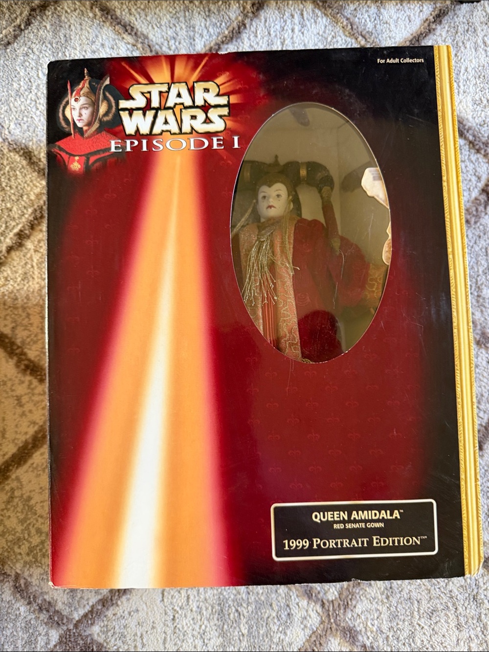 Hasbro Queen Amidala Figure in Red and Gold